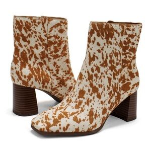 I.N.C. Dasha4 calf hair ankle boots